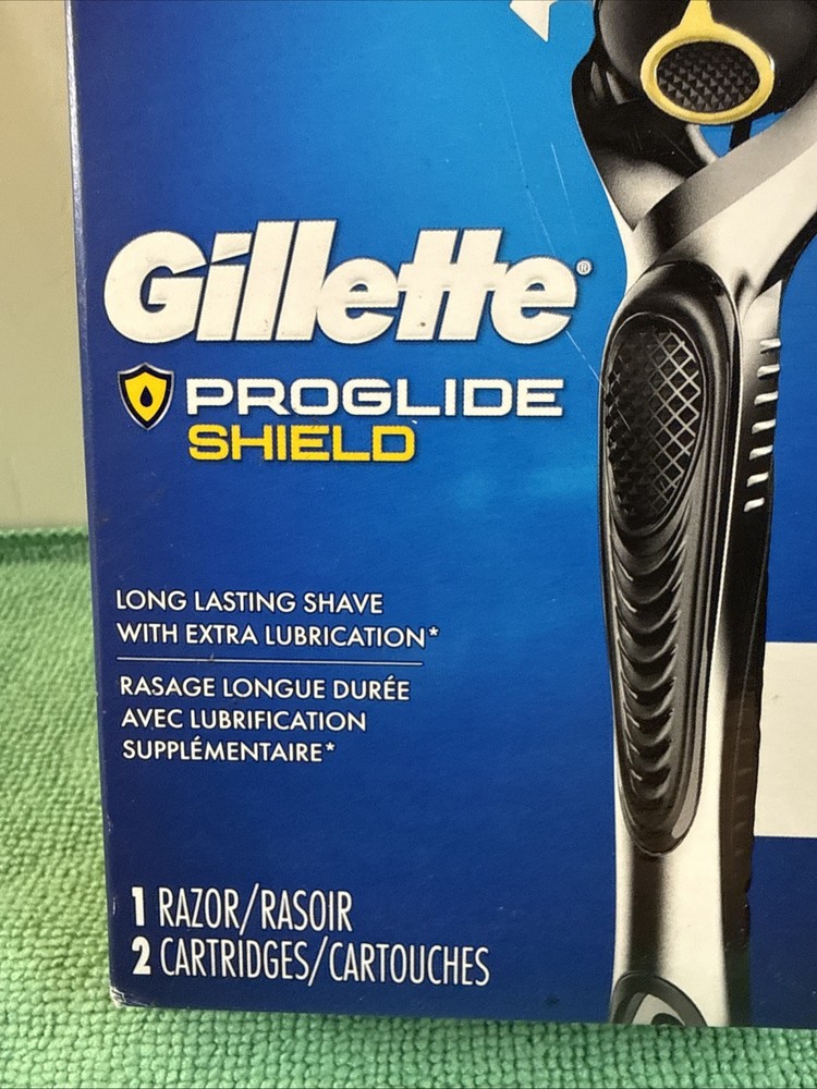 NEW Gillette ProGlide Shield, 1 Razor Handle, 2 Cartridge