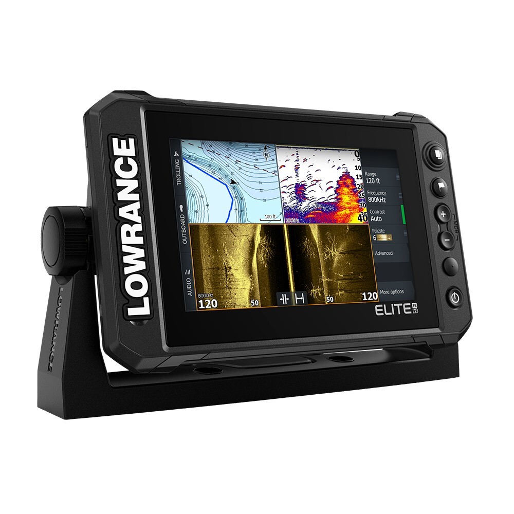 Lowrance Elite FS 7 Fish Finder Chartplotter w/ Active Imaging 3-in-1 Transducer