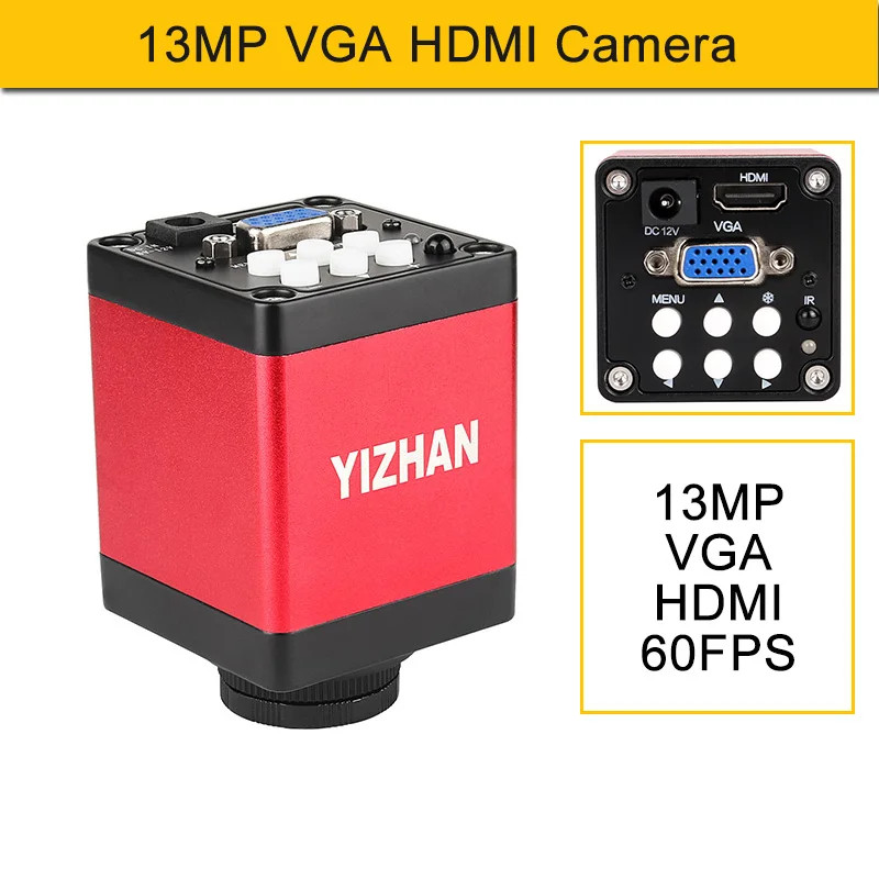 Microscope Cameras Type-C HDMI Microscopic Camera Sensor HD Industrial Soldering
