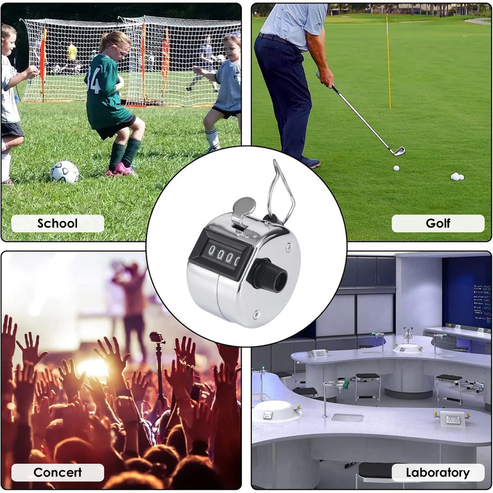 Manual click counter tally, people counting, steps, points, boxing