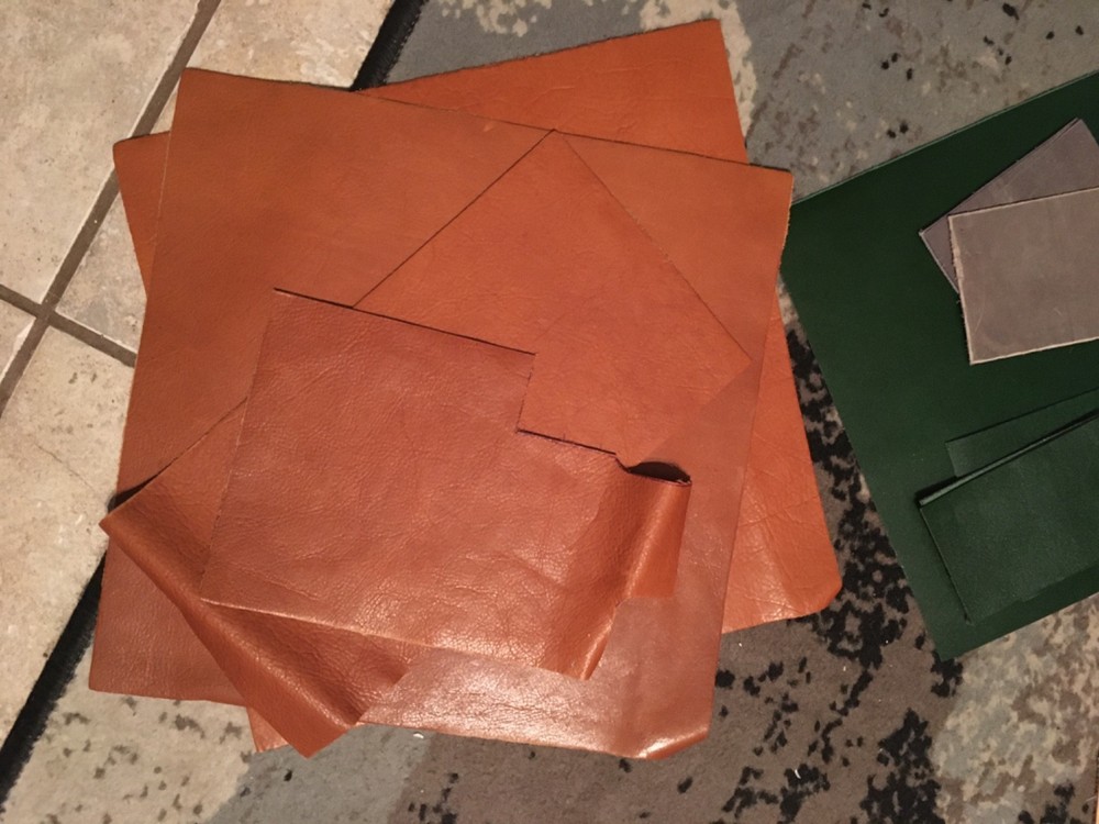 leather squares an scrapes for crafts