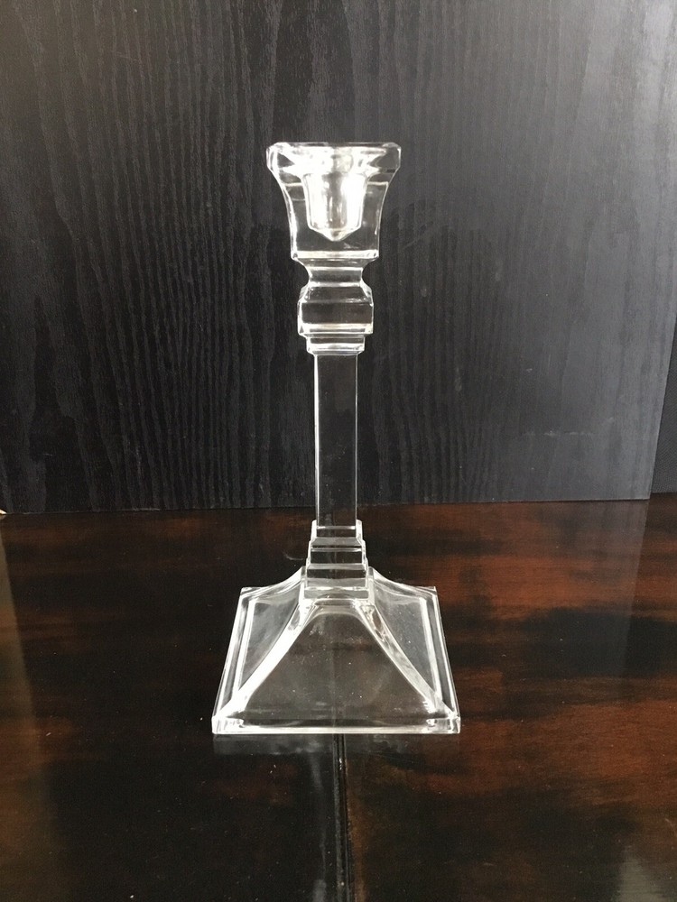 Vintage Stately Crystal Candlesticks - Set Of Two