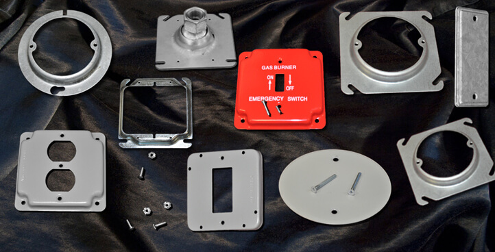 4" Square industrial surface Cover - 2 Toggle