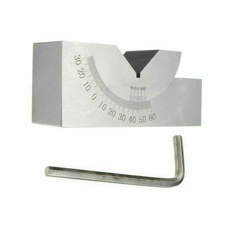 0°-60° Tools Maker Precision Micro Adjustable V Set Angle Gauge Block Milling