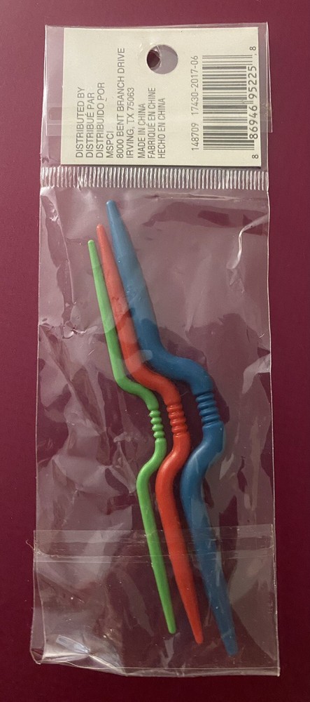 Packs Plastic Straight Cable Needles 3 pcs ea Loops & Threads