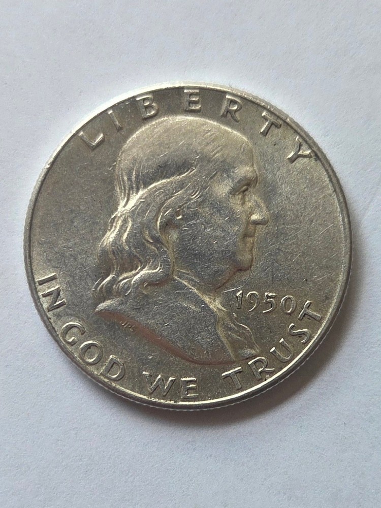 1950p Franklin Half Dollar
