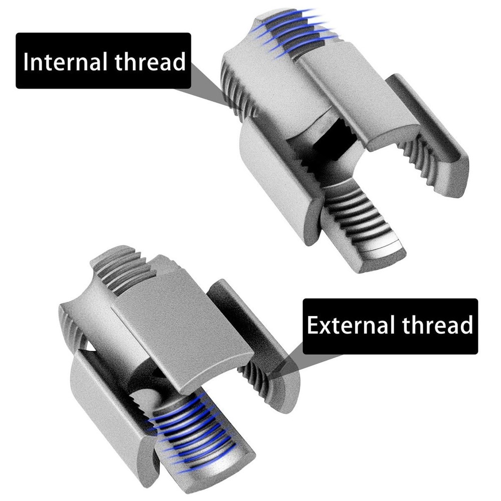 2X Water Pipe Internal & External Integrated Threader Kit Threader Cutting Tool