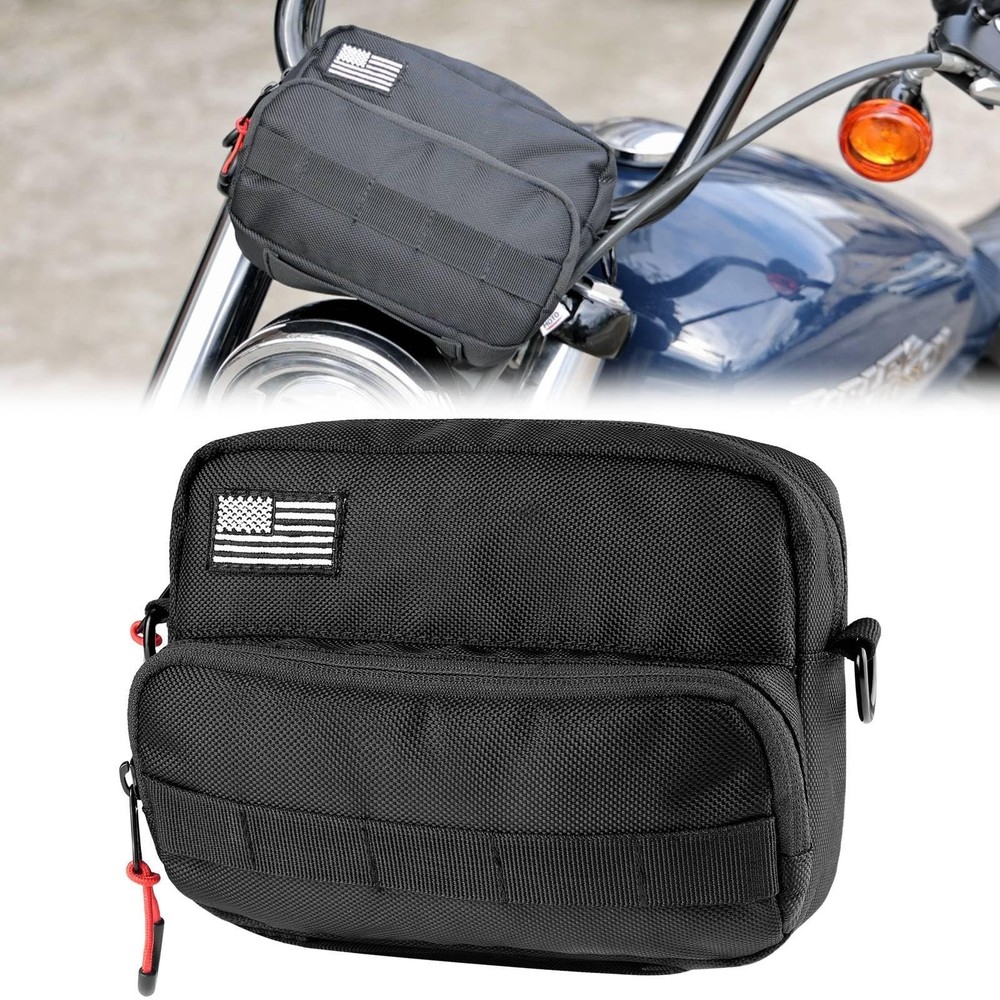 KEMIMOTO Motorcycle Bag, Handlebar Tool Bag Storage Accessory Saddlebag Universa