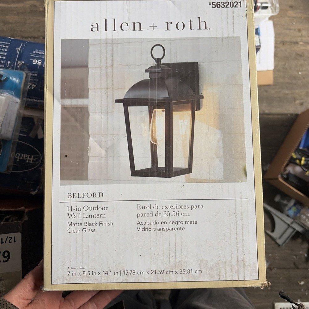 Allenroth Belford 14" Outdoor Wall Lantern