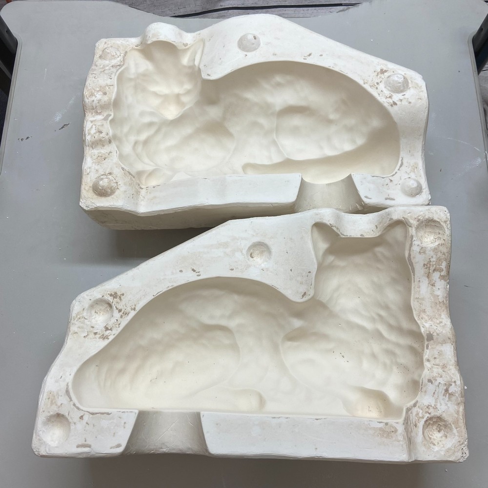 Ceramic Slip Casting Mold Ms. Lying Cat Kitten #MC220