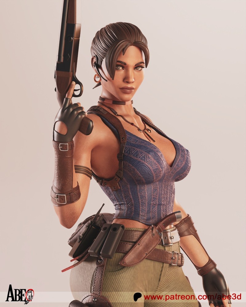 Sheva Alomar Statue 3D Printed kit Unpainted/Unassembled