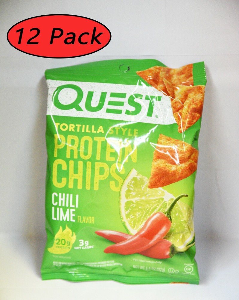 Quest Protein Chips 22g PROTEIN 2g Net Carb - 12 PACK - NEW 12 COUNT PACKAGE