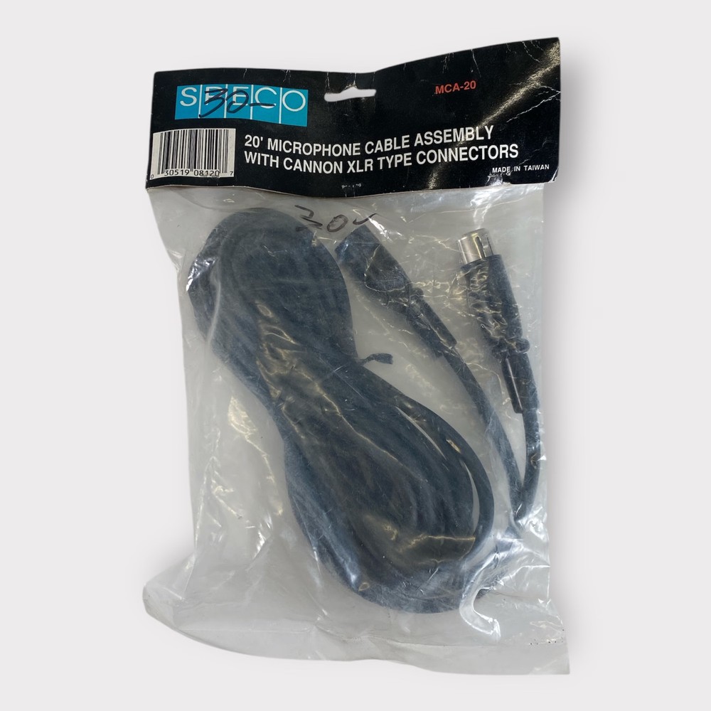 Speco MCA20 20' High Performance Microphone Cable + Free Shipping