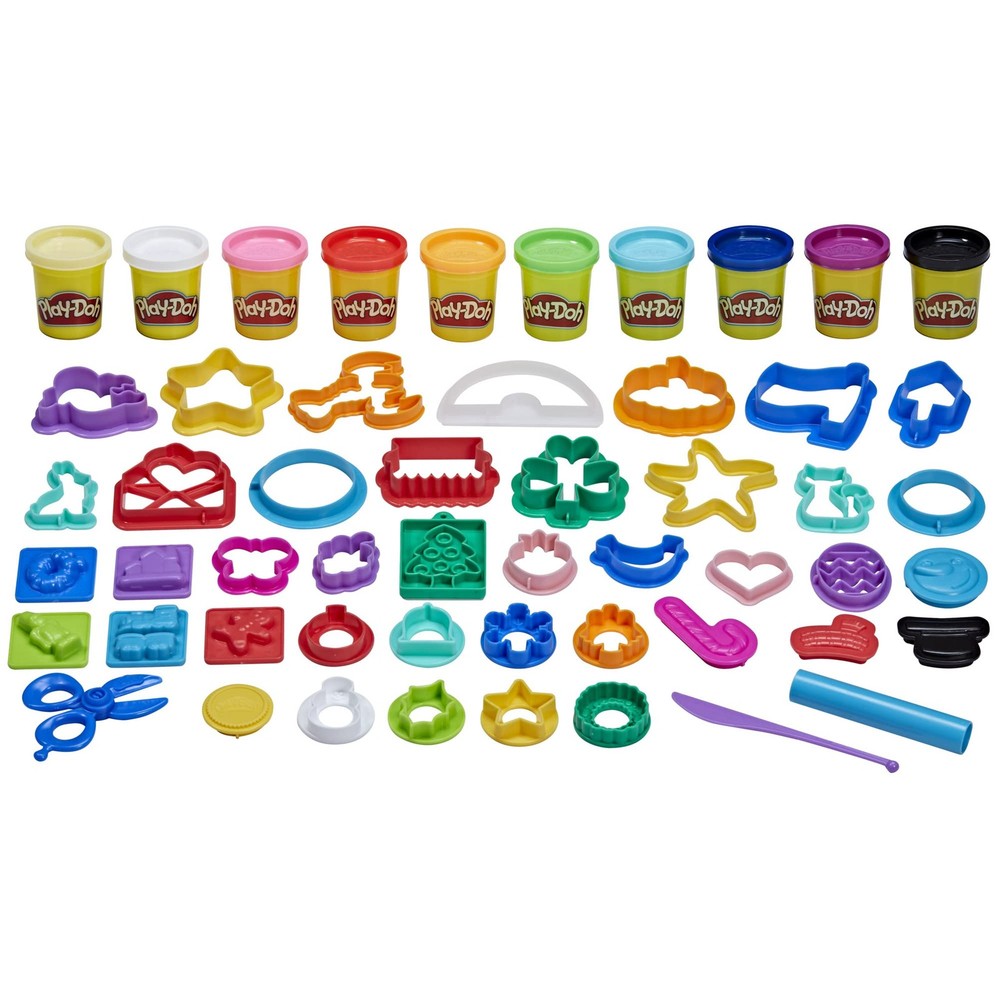 Play-Doh Holiday Set of Tools, 43 Accessories & 10 Modeling Compound Colors, ...