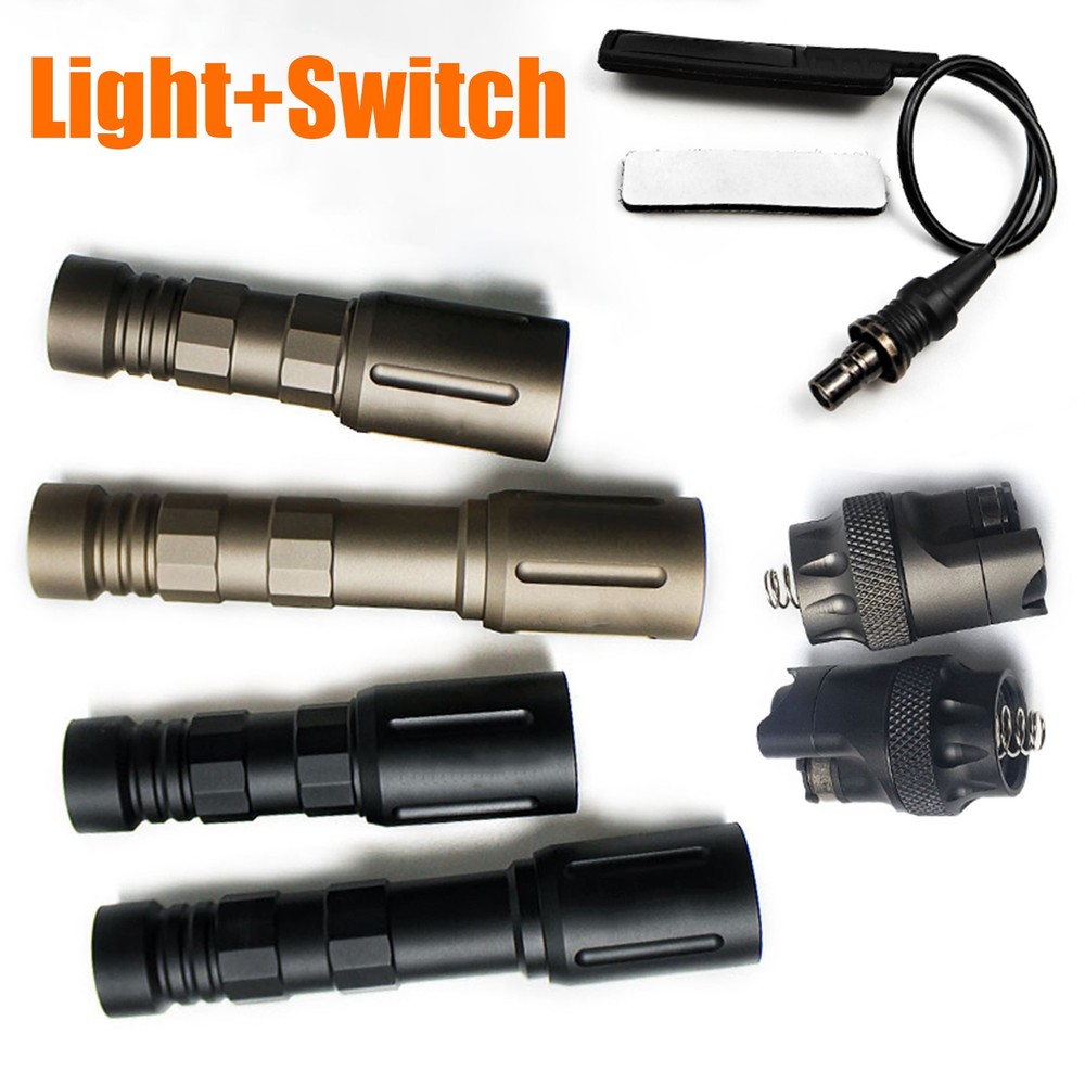 Tactical Weapon Mounted light LED Light / Dual Function Switch Tail Cap Cover