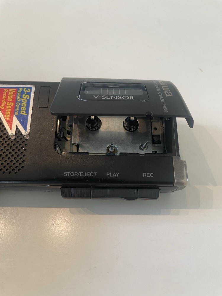 Aiwa TP-M200 Micro Cassette Recorder V-Sensor Voice Activated /Fully Working/