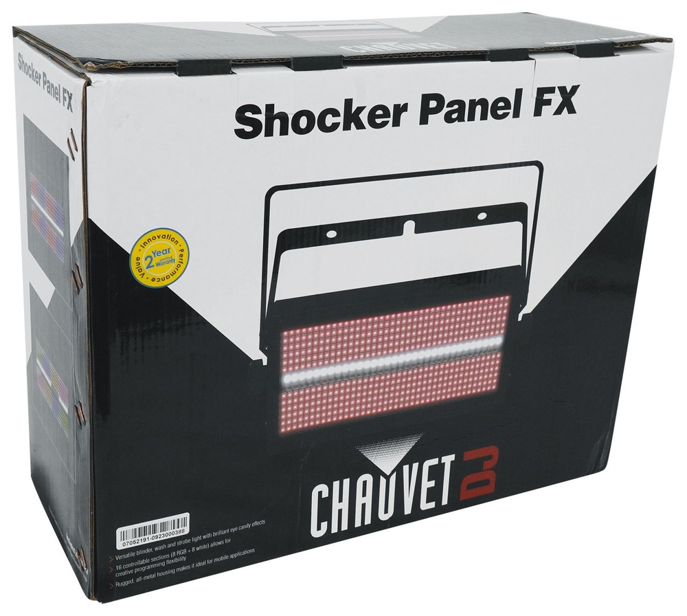 (2) Chauvet DJ Shocker Panel FX Blinder/Eye Candy Effect Lights+DMX Controller