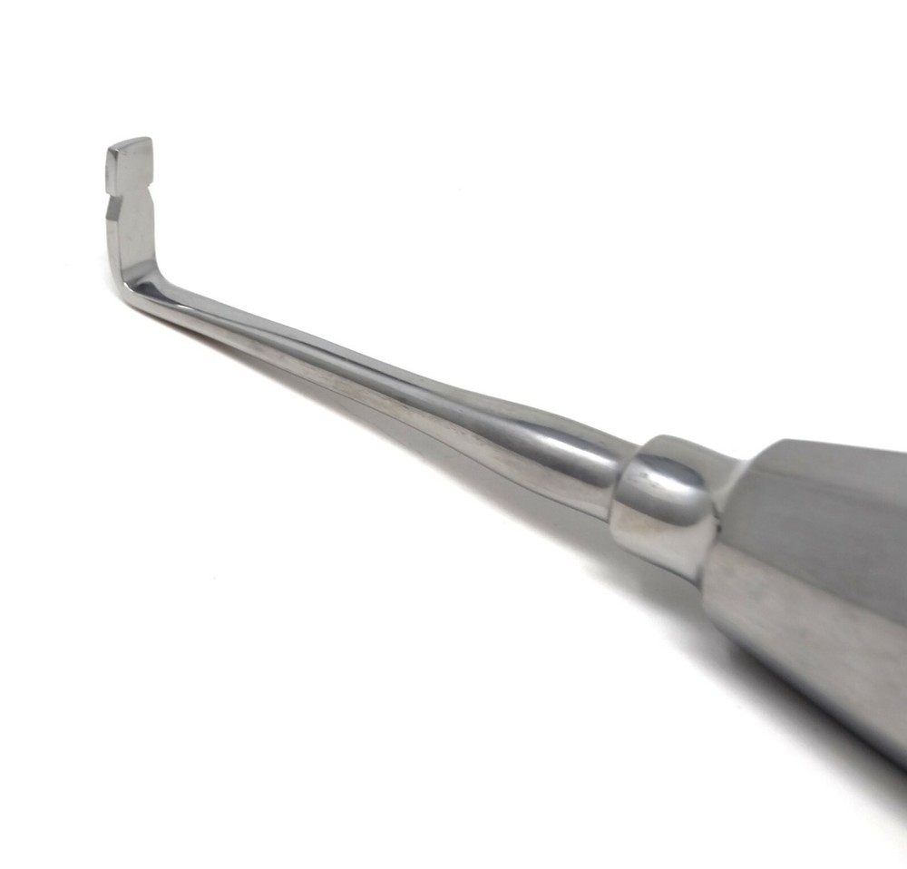 Dental Surgical Elevator 5.25" Crown Remover 90° Angled Extraction Splitter