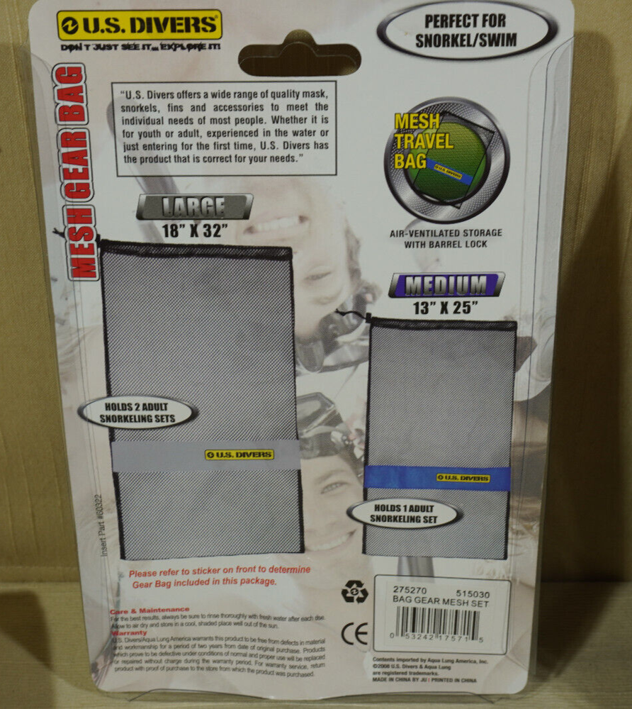 US Divers Mesh Gear Bag - Medium - 13" x 25"