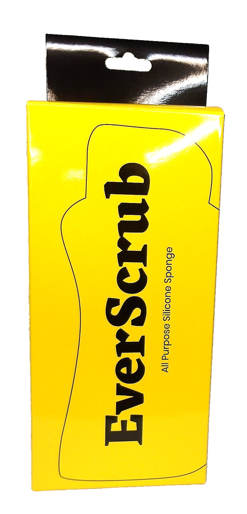 NEW!! EverScrub All Purpose Silicone Sponge, 2 Pack, Reusable, Yellow