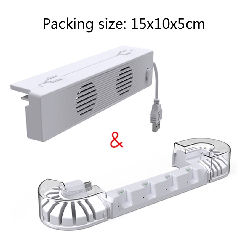 Console Cooling Fan Controller Charging Dock Base for Switch Accessories
