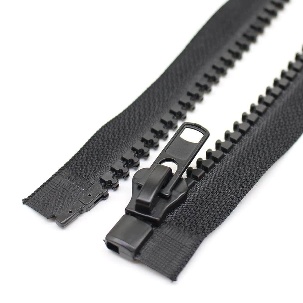 2PCS #10 79 Inch Separating Jacket Zippers for Sewing Coat Jacket Winter Coat...