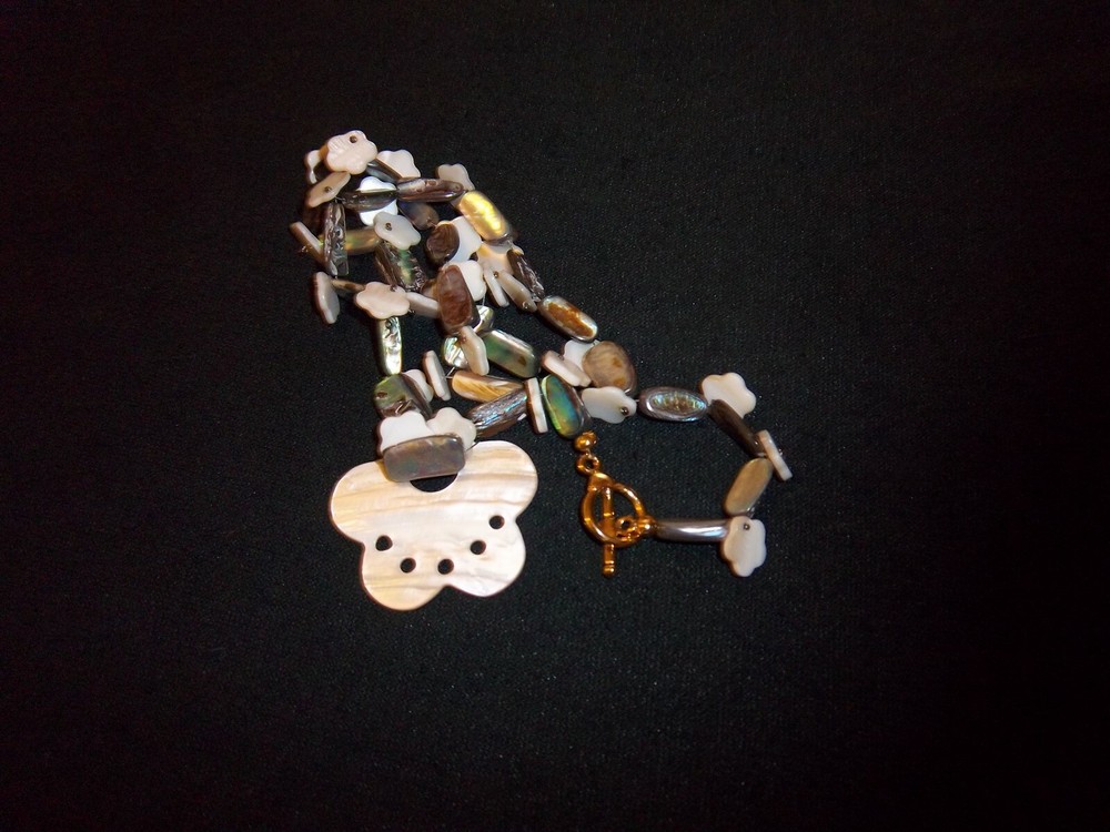 "Paua Garden" Handcrafted Necklace