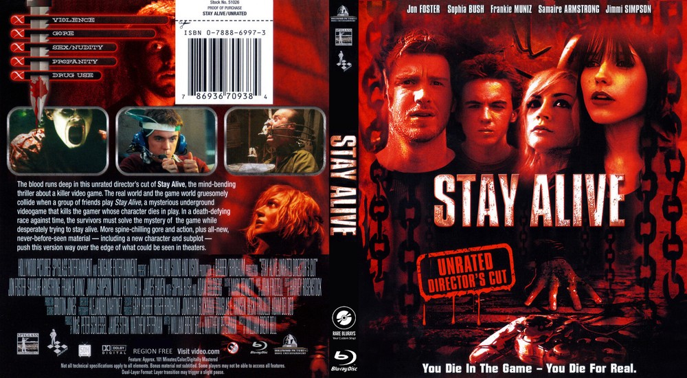 STAY ALIVE (2006) / CUSTOM BLURAY MOVIE
