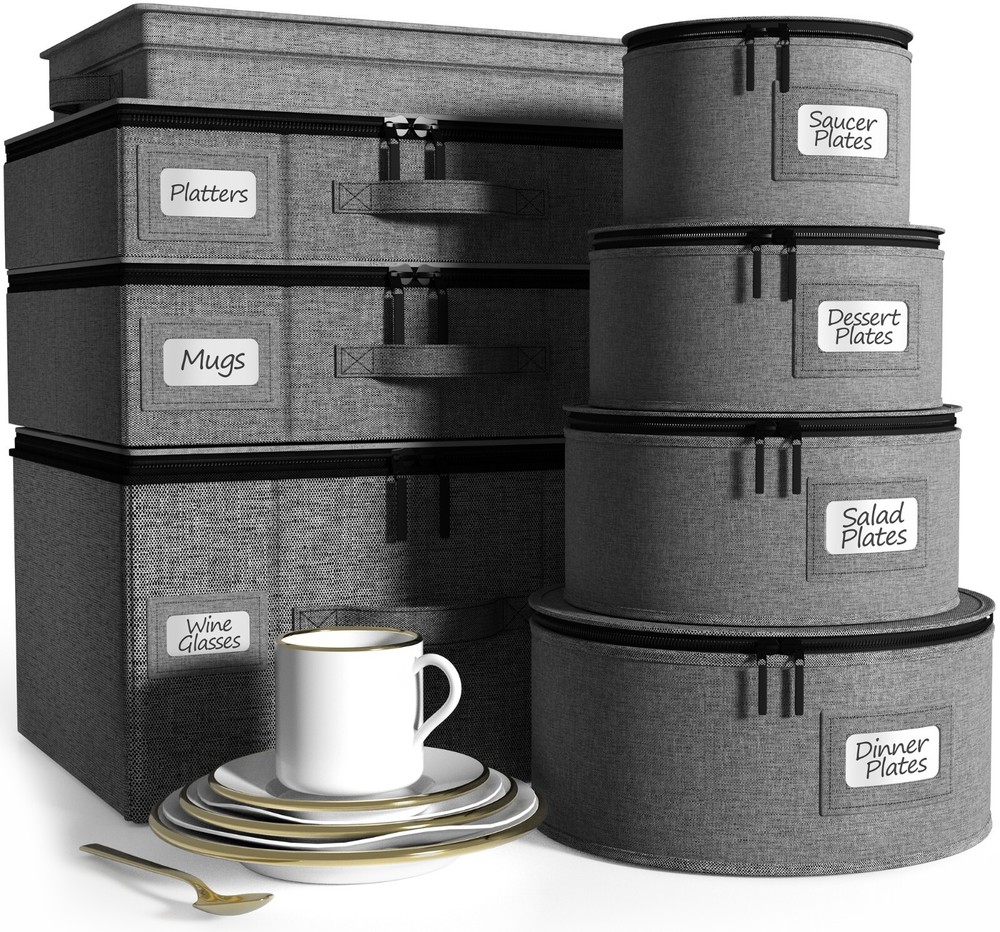 Dinnerware Storage Set (Gray)