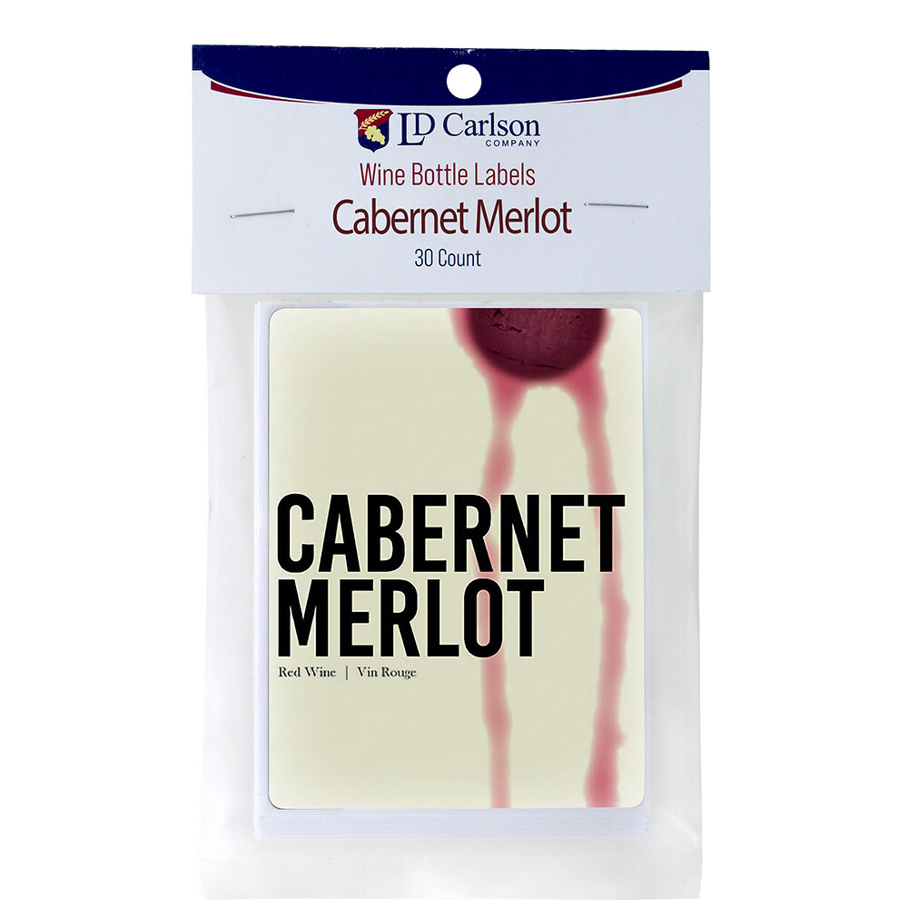 Cabernet Merlot Wine Labels 30/Pack Varietal Collection