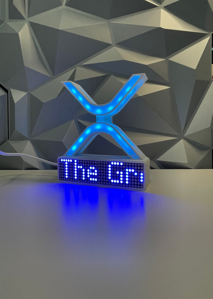 XRP Crypto Coin Price Ticker Display