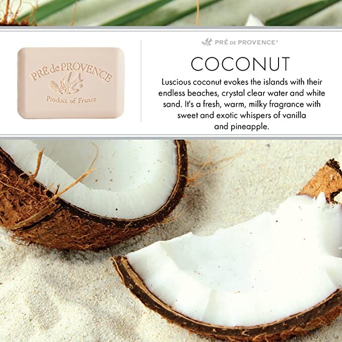 Pre De Provence Soap 2 Bars , Coconut - 250 g