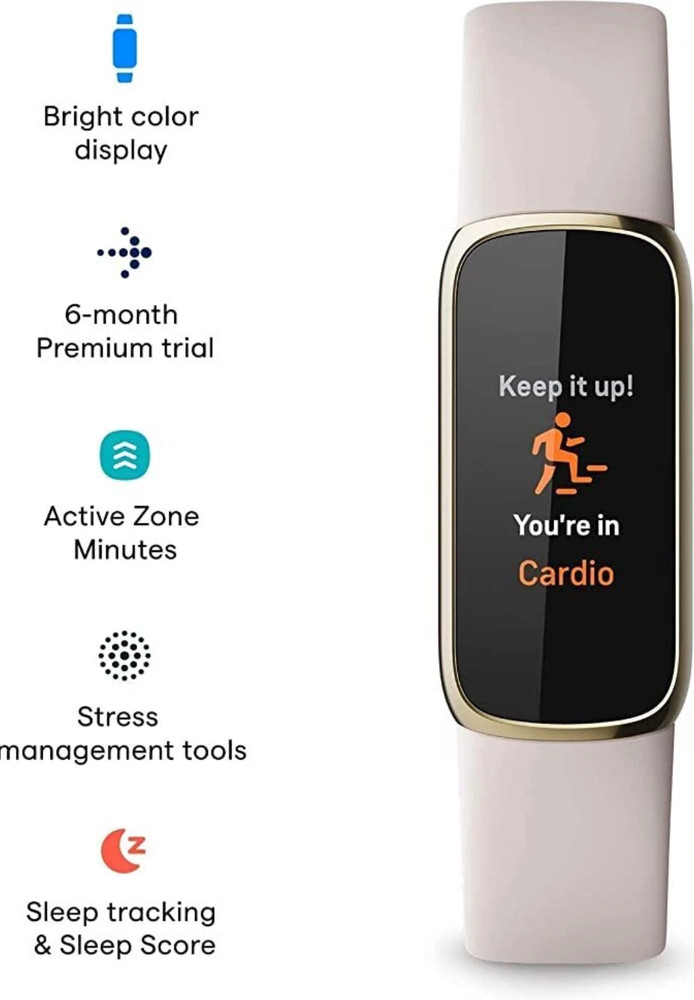 Fitbit Luxe Activity Tracker 19.30mm - FB422GLWT (White)