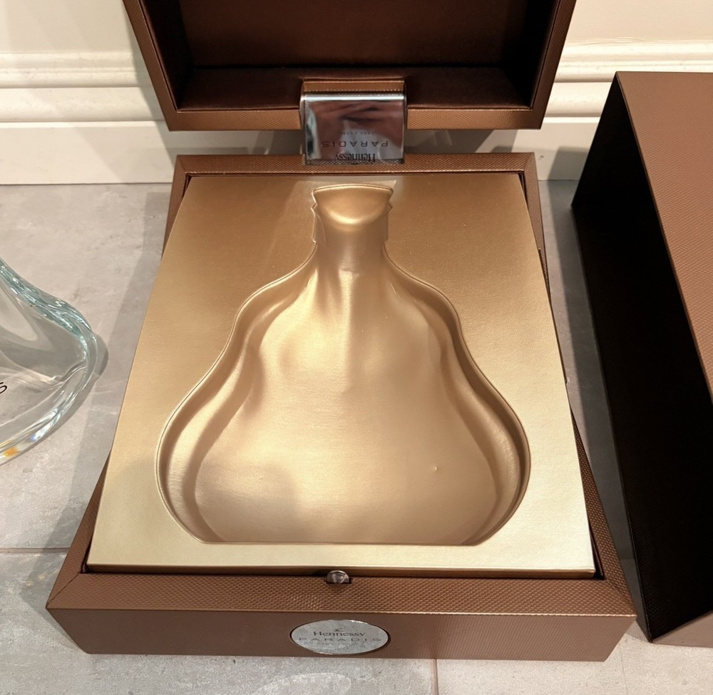 Hennessy Paradis Rare Cognac empty bottle golden packaging display box *READ