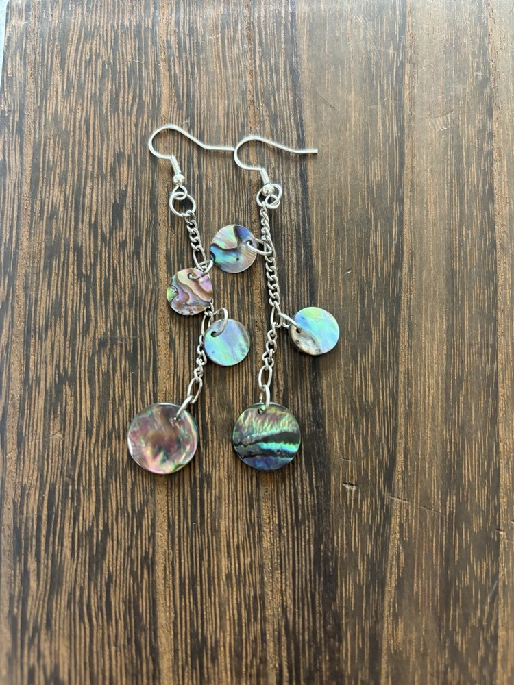 Stunning Abalone Dangle Earrings