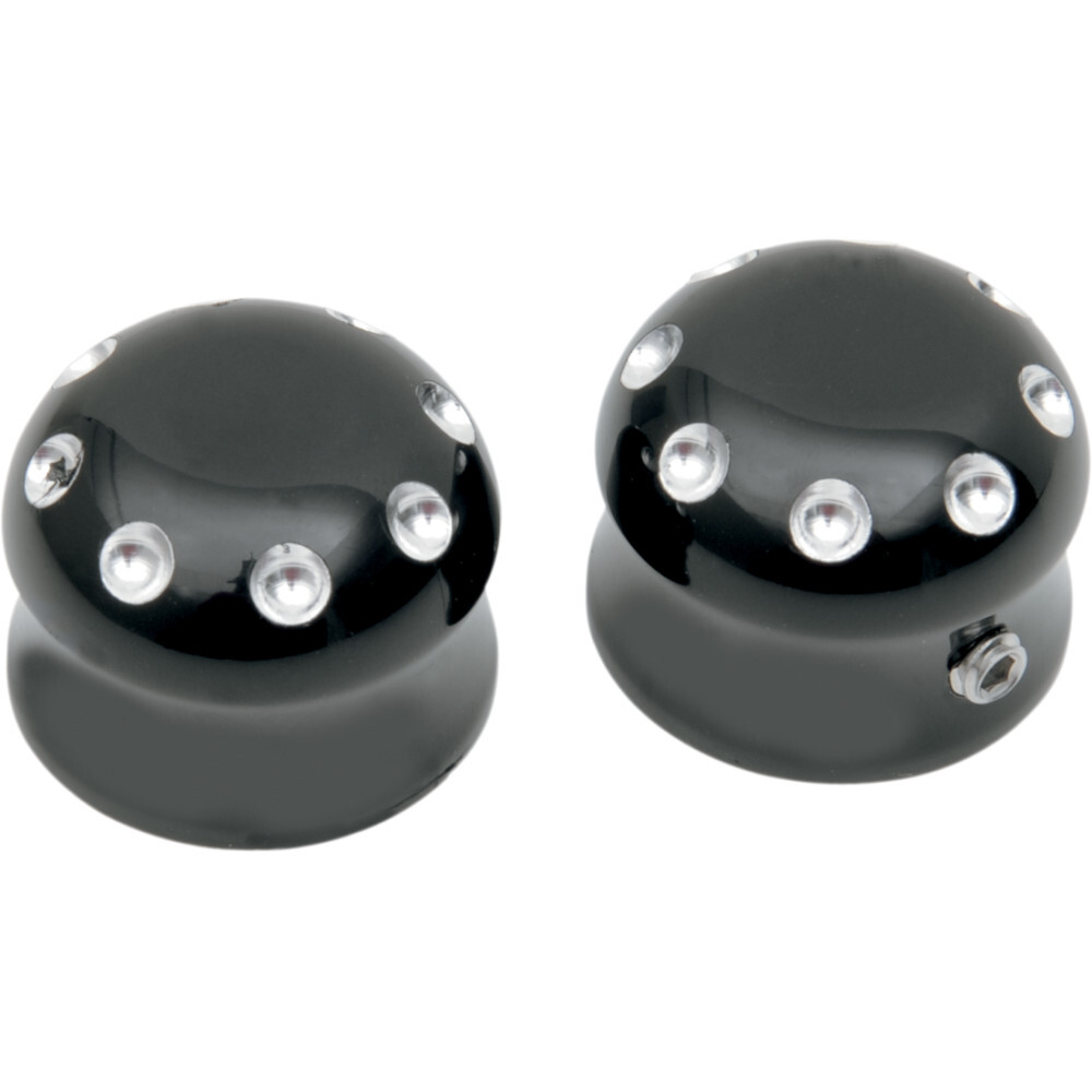 Covingtons Axle Caps - Black - FLST | C0010-B