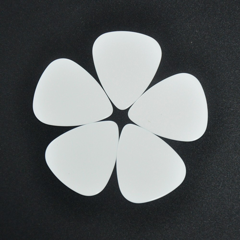 100 pcs New Blank Heavy 0.96mm Guitar Picks Celluloid Solid White