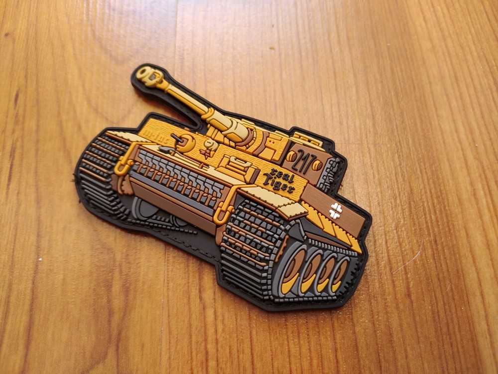 Tiger tank PVC 3D patch 100x65 mm y