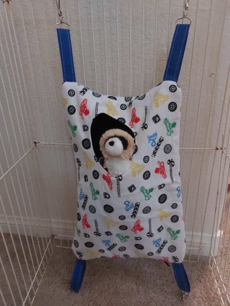 Ferret Hidey-Hole Hammock - Mario Kart Pattern