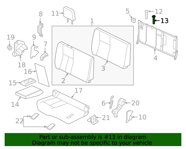 Genuine Nissan Headrest Guide 87602-EZ04B