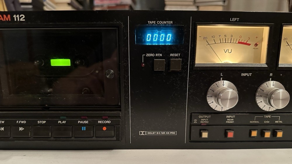 Tascam 112 2 Head Professional Cassette Deck - Powers On - USED