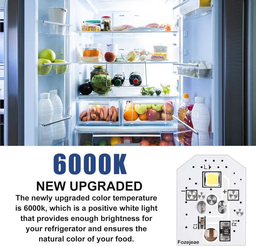 Upgraded LED Refrigerator Light Bulb Replacement, Easy Install, 7PCS Set, Fits G