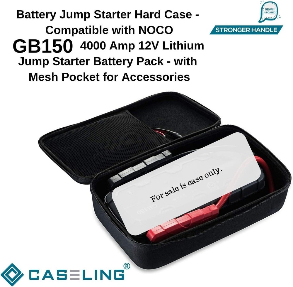 Compact Travel Case for Boost Pro 3000A Jump Starter - Waterproof & Organized