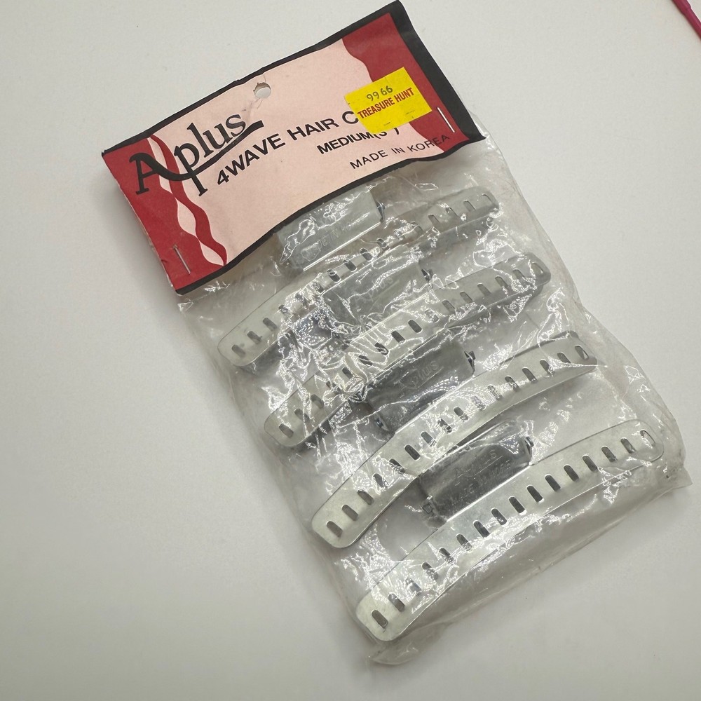 Vintage Mesh Rollers with Picks Clips Styling Booklet