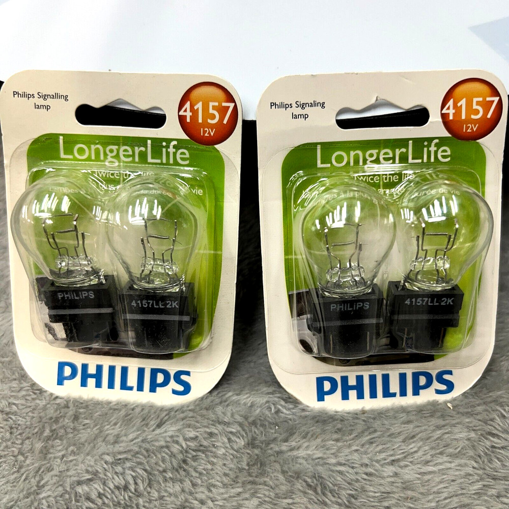4pk Philips Standard 4157LLB2 Halogen Signalling Lamp Bulbs OE Quality