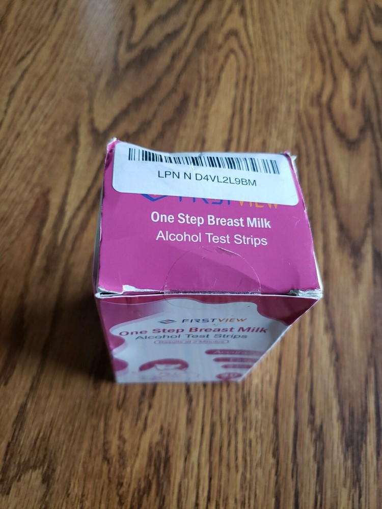 FIRSTVIEW One Step Breast Milk Alcohol Test Strips, 2-min Quick & Accurate 40 Pk