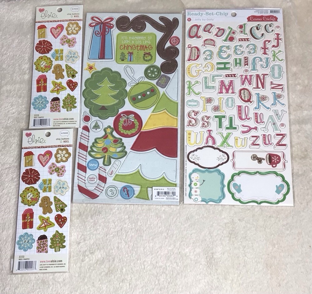 Christmas Theme Chipboard Pieces