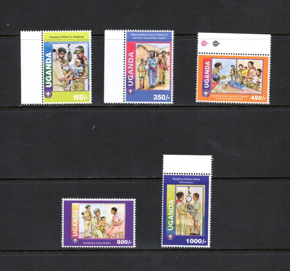 S2644   Uganda   1995   scouting  5v.  MNH