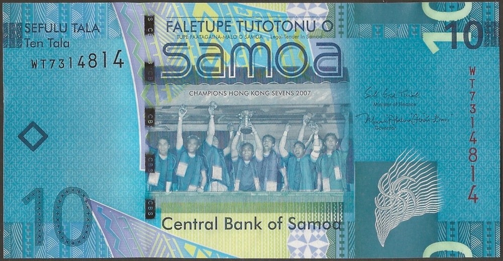SAMOA P39b B114b 10 TALA 2017 @ Ebanknoteshop