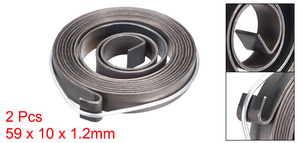 2pcs Drill Press Spring Quill Feed Return Coil Assembly 1540mm 64x10x1.2mm